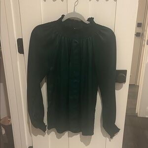 Elegant Rungolee Dark Green Women's Blouse